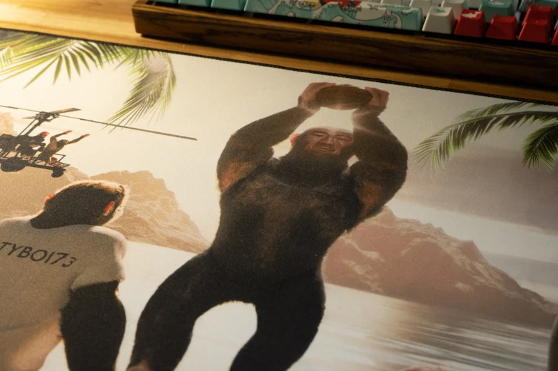 "CoconutB" — Rust Deskmat