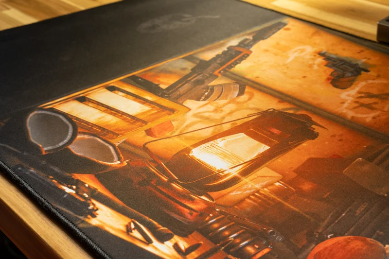 "CoconutB" — Rust Deskmat
