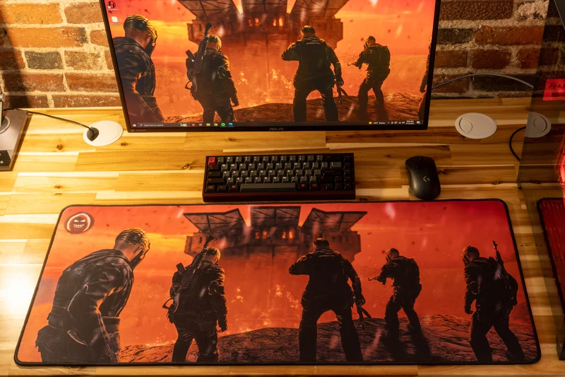 "Burning Base" — SPiiCY Deskmat