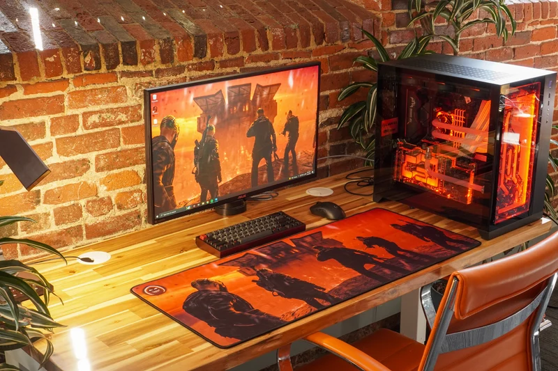 "Burning Base" — SPiiCY Deskmat