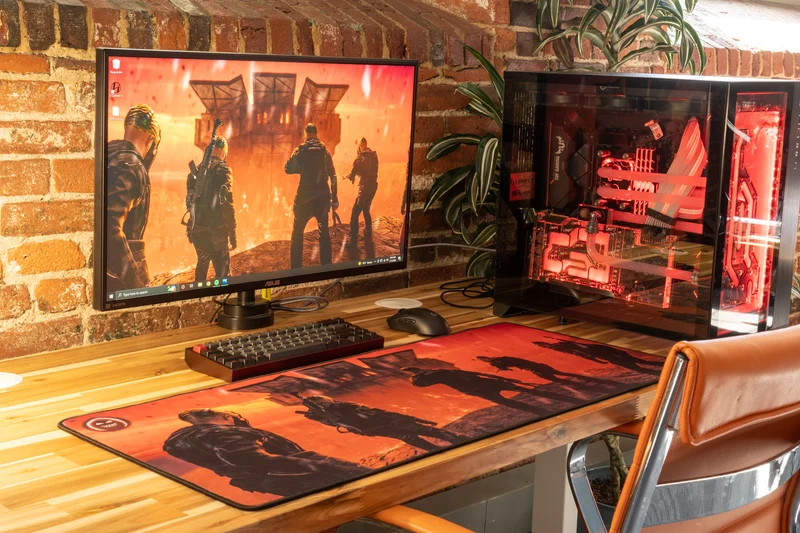 "Burning Base" — SPiiCY Deskmat