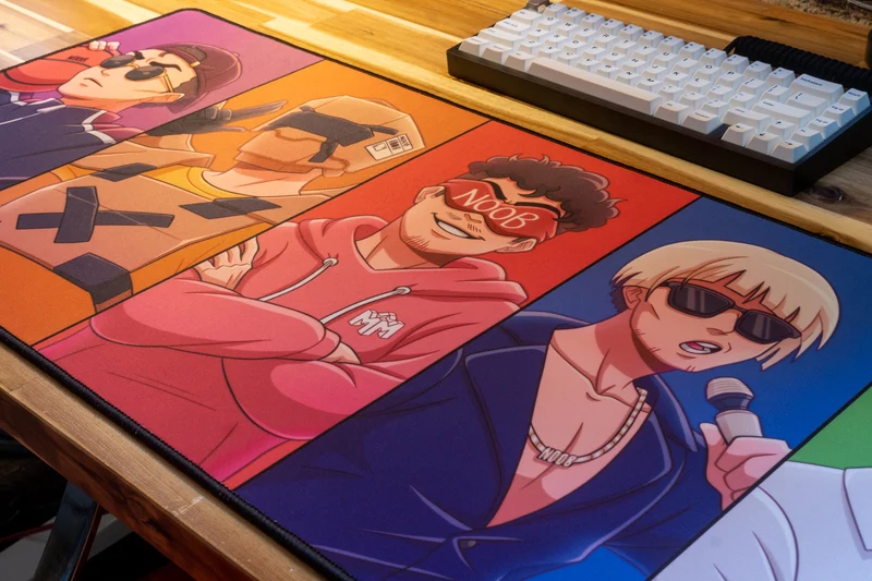 "The Noobs" — Macro Deskmat