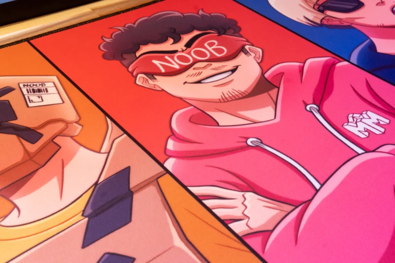 "The Noobs" — Macro Deskmat