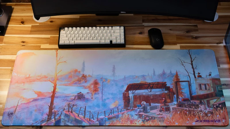 "Cosmonatic Films" — Rust Deskmat