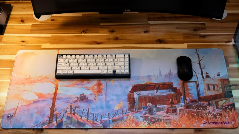 "Cosmonatic Films" — Rust Deskmat
