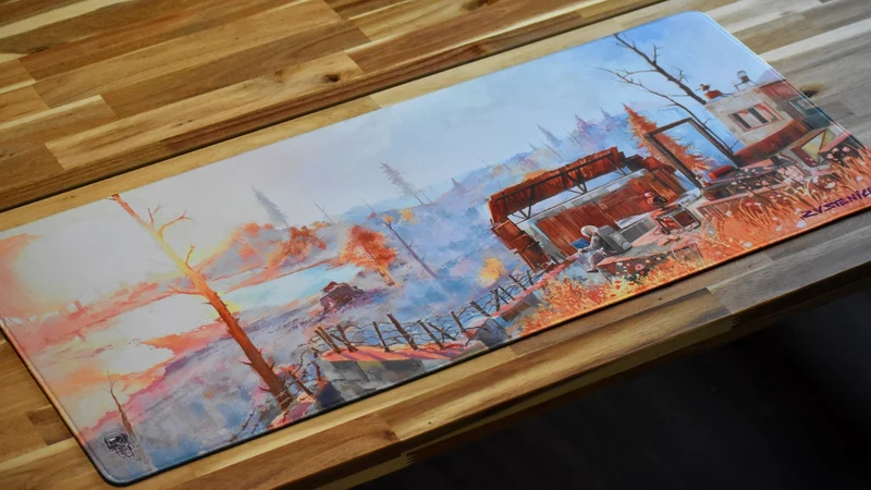 "Cosmonatic Films" — Rust Deskmat