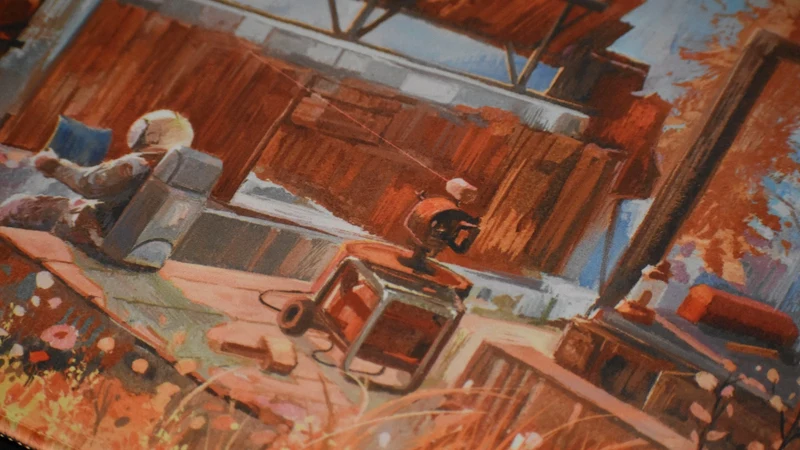 "Cosmonatic Films" — Rust Deskmat
