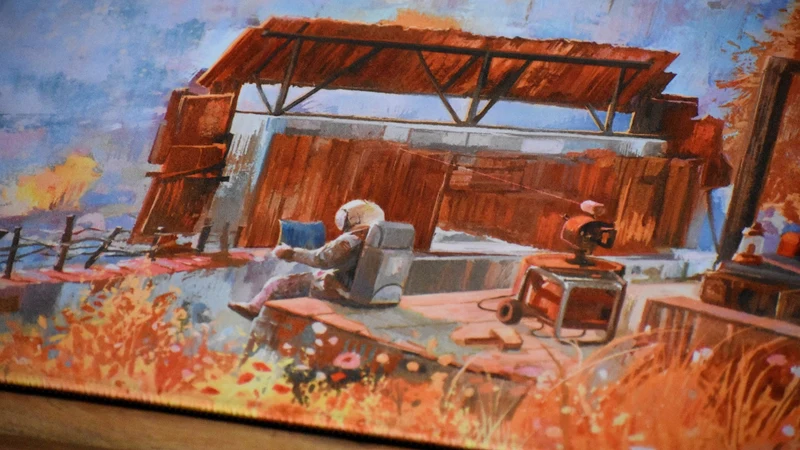 "Cosmonatic Films" — Rust Deskmat