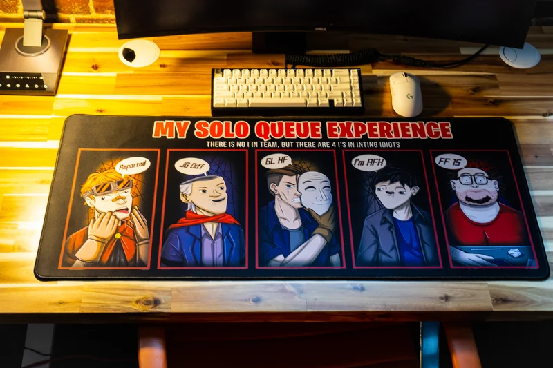 "My Solo Queue Experience" — Rav Deskmat