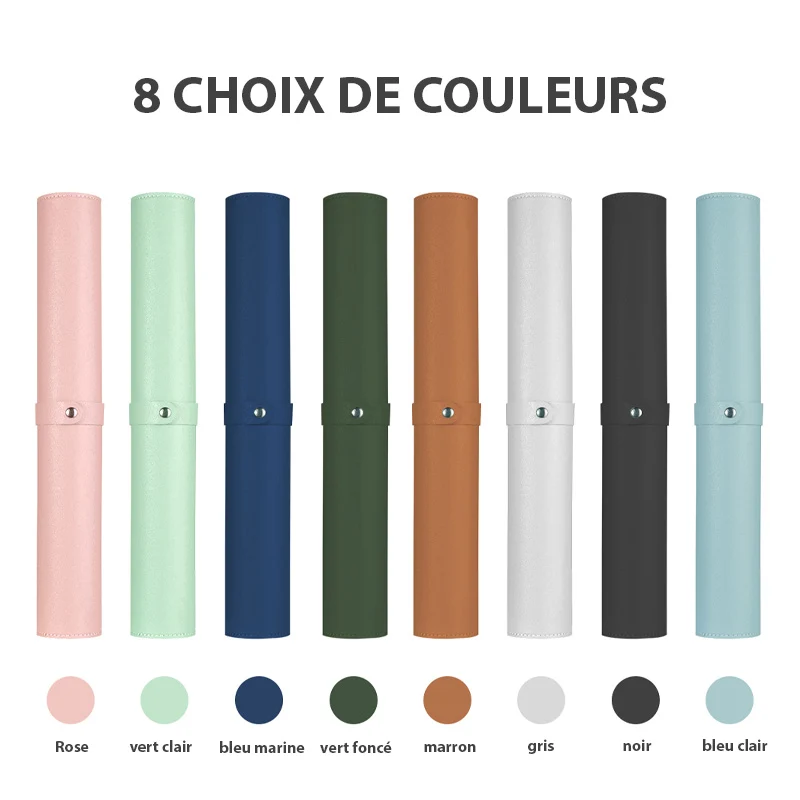 Tapis de souris XXL cuir bleu marine
