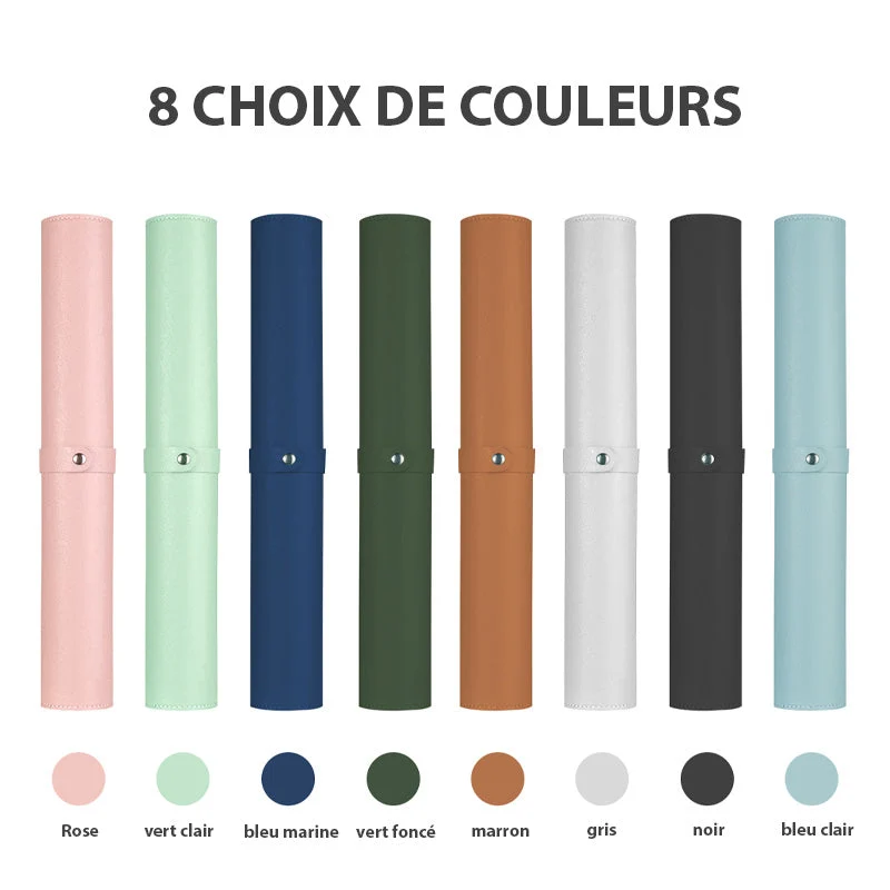 Tapis de souris XXL cuir bleu clair