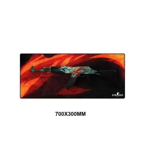 Tapis de souris XXL Arme CSGO AK 47 Aigue Marine