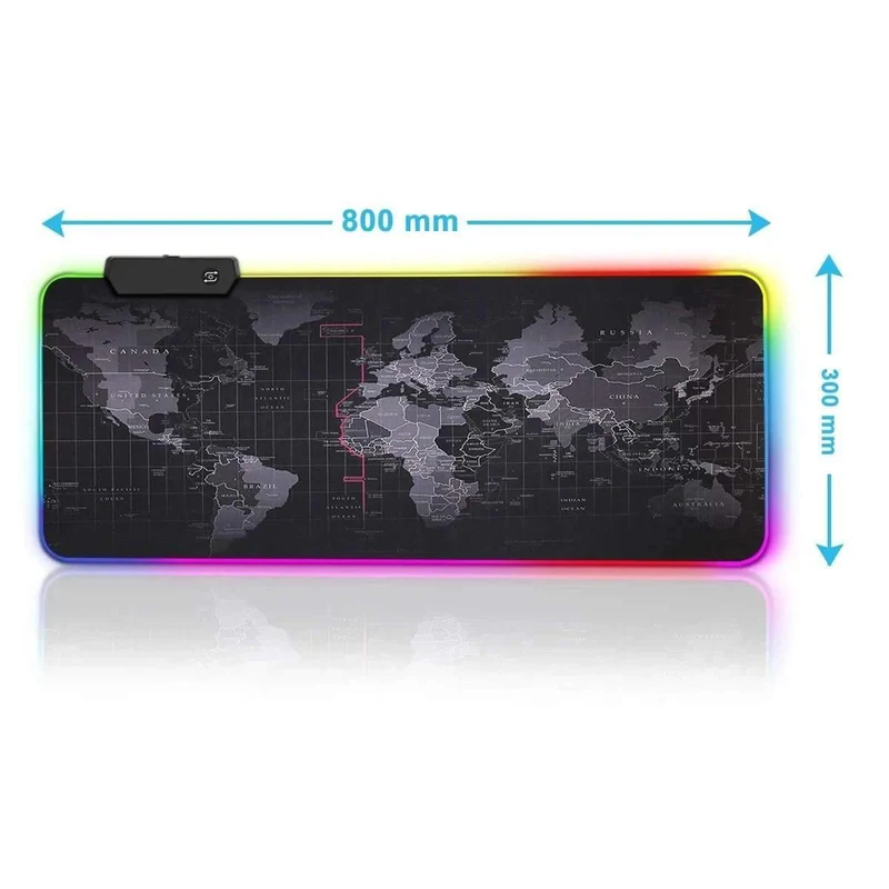 Tapis de Souris RGB XXL Carte du Monde