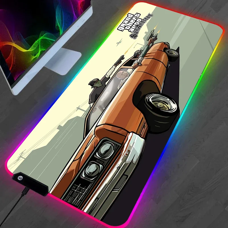 Tapis de Souris RGB Grand Theft Auto V - GTA 5