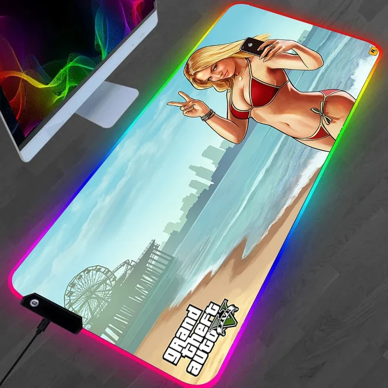 Tapis de Souris RGB Grand Theft Auto V - GTA 5