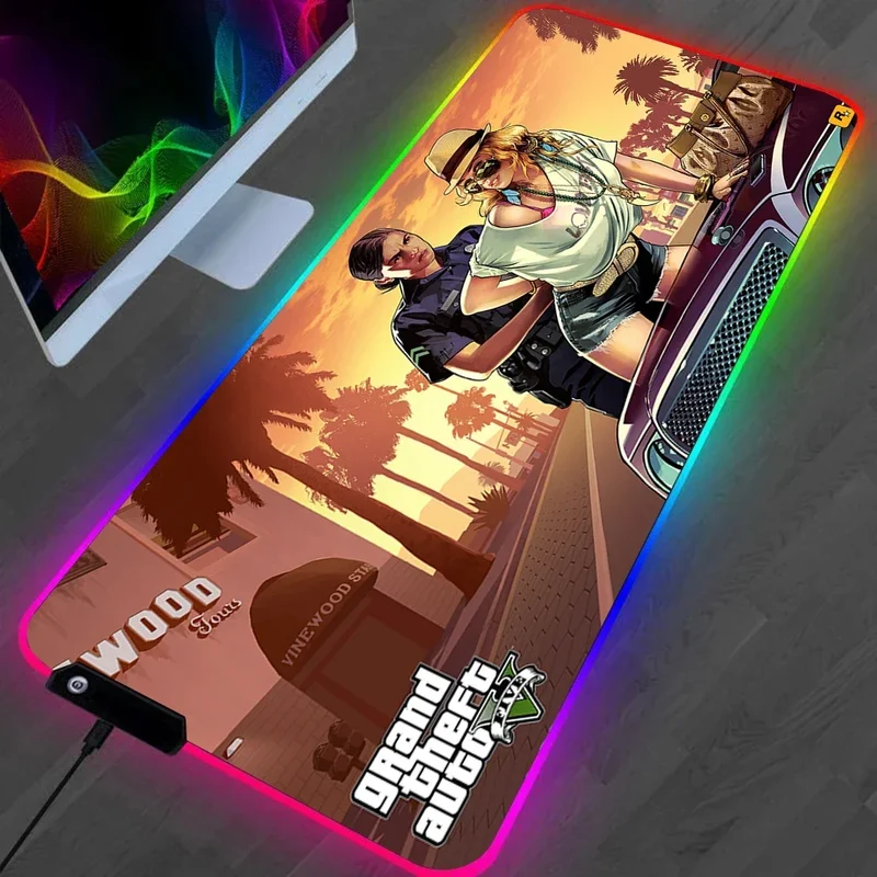 Tapis de Souris RGB Grand Theft Auto V - GTA 5