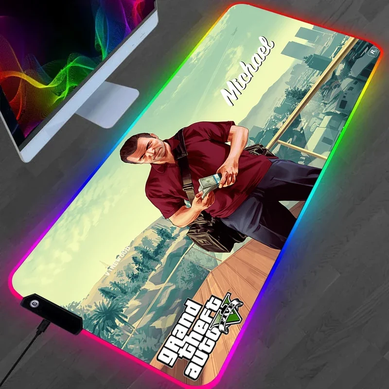 Tapis de Souris RGB Grand Theft Auto V - GTA 5
