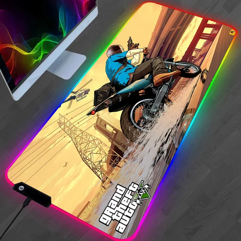 Tapis de Souris RGB Grand Theft Auto V - GTA 5