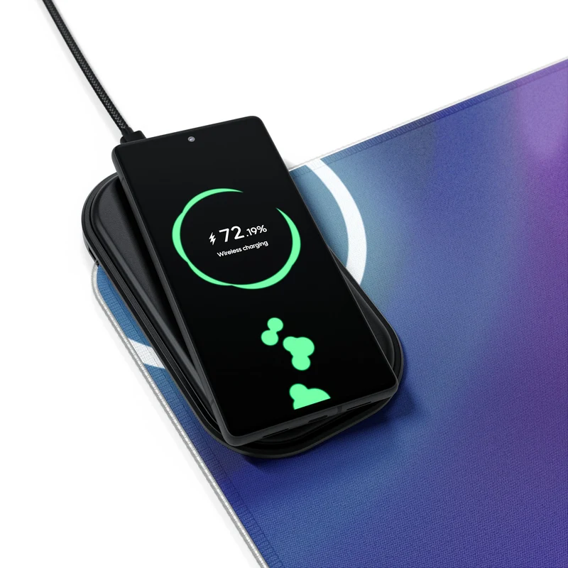 Tapis de Souris Personnalisé - RGB recharge induction sans fil
