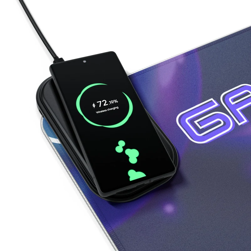 Tapis de Souris Personnalisé - RGB recharge induction sans fil