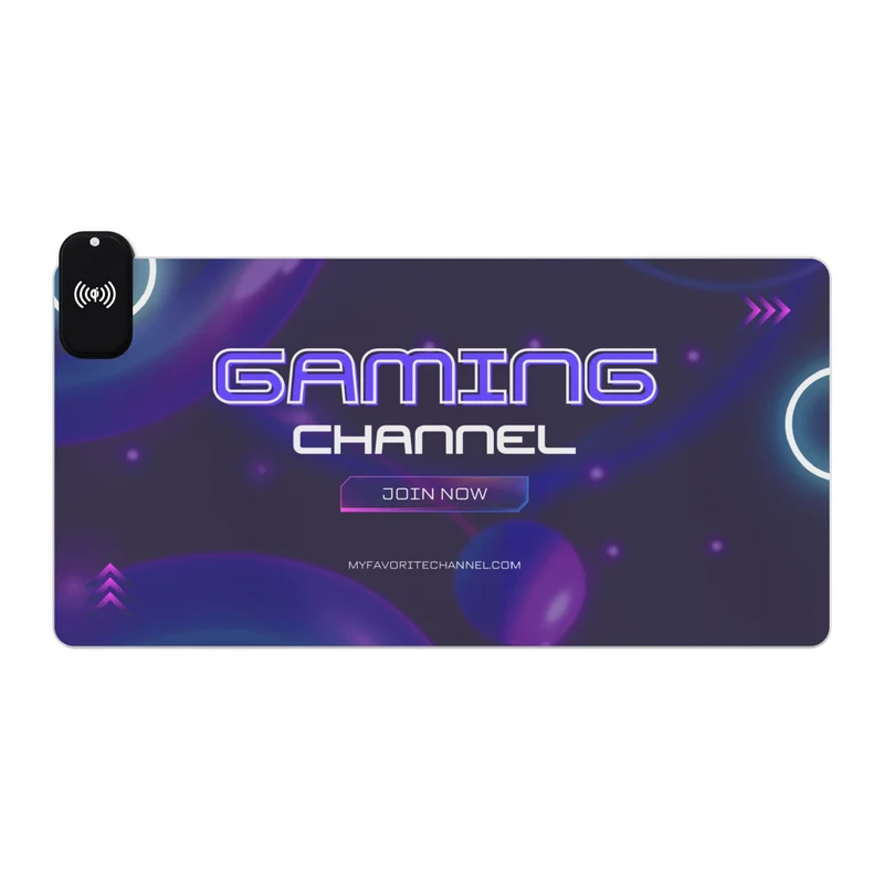 Tapis de Souris Personnalisé - RGB recharge induction sans fil