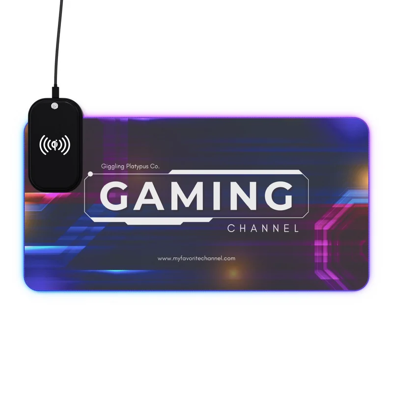 Tapis de Souris Personnalisé - RGB recharge induction sans fil