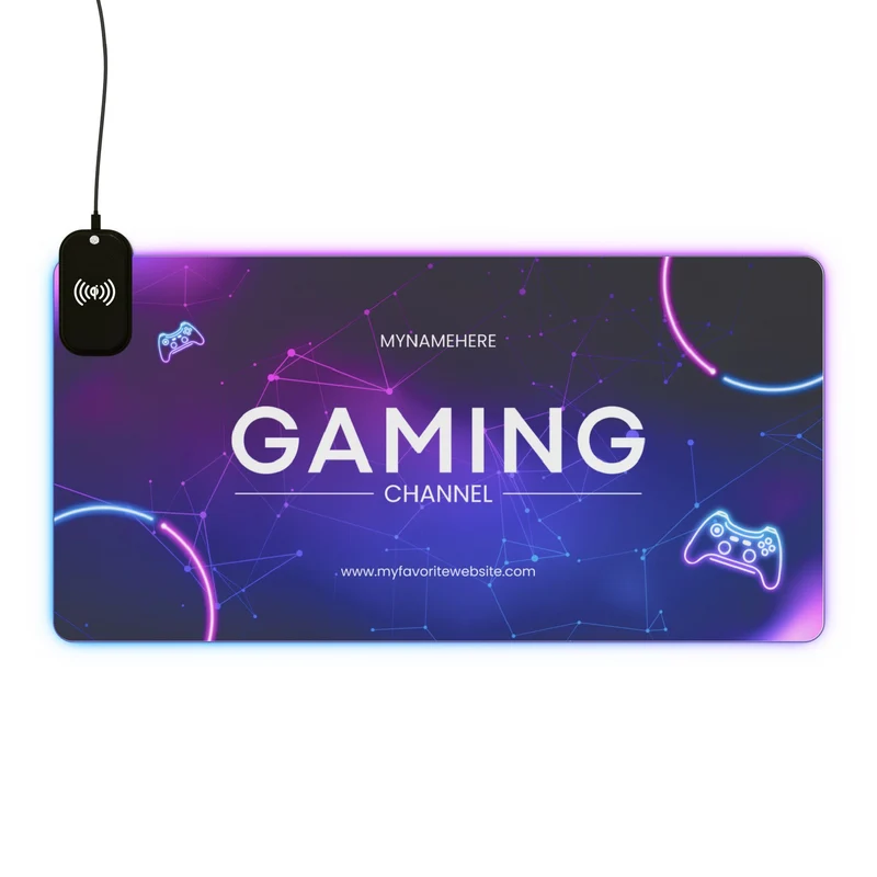 Tapis de Souris Personnalisé - RGB recharge induction sans fil