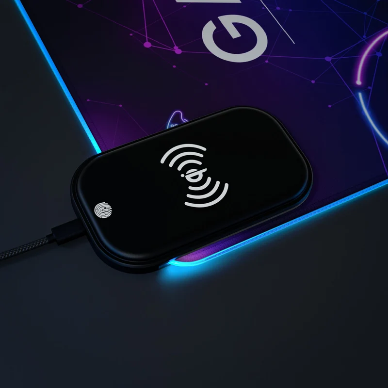 Tapis de Souris Personnalisé - RGB recharge induction sans fil