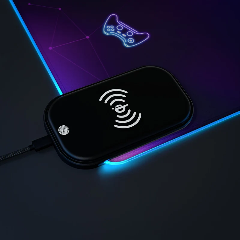 Tapis de Souris Personnalisé - RGB recharge induction sans fil
