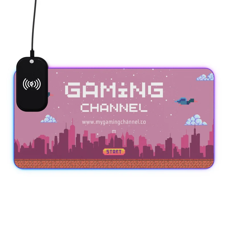 Tapis de Souris Personnalisé - RGB recharge induction sans fil