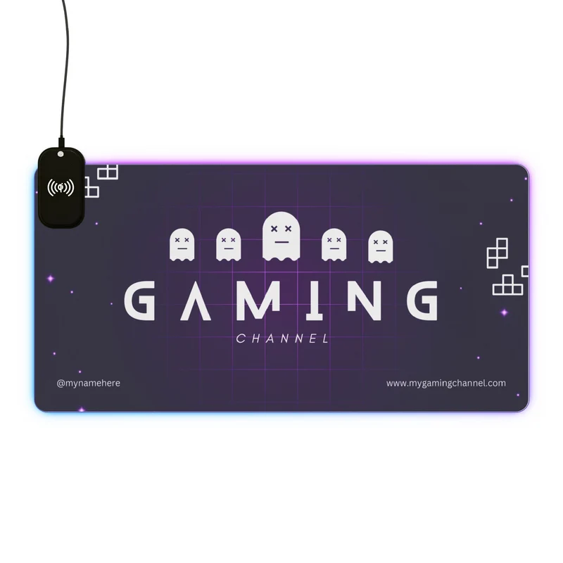 Tapis de Souris Personnalisé - RGB recharge induction sans fil