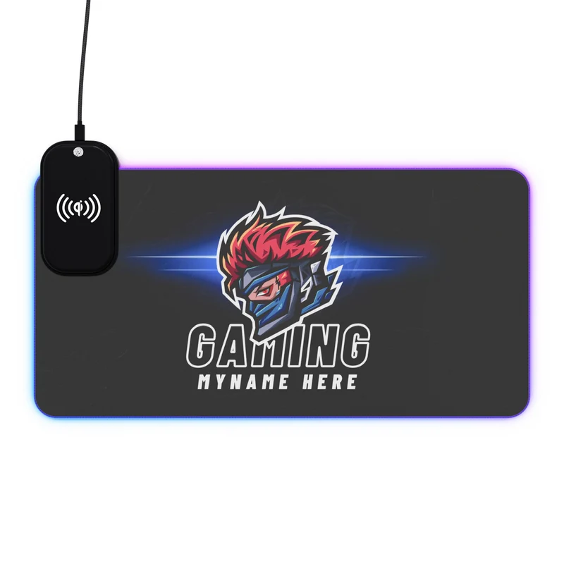Tapis de Souris Personnalisé - RGB recharge induction sans fil