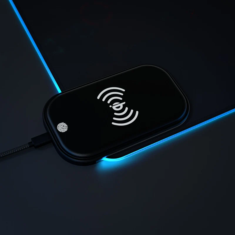 Tapis de Souris Personnalisé - RGB recharge induction sans fil