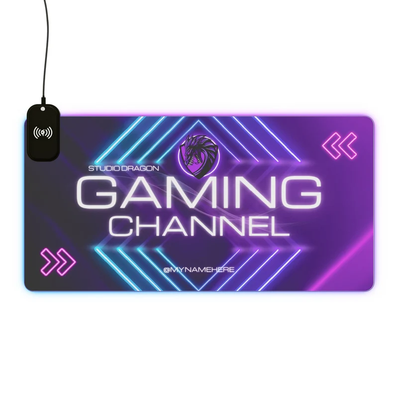 Tapis de Souris Personnalisé - RGB recharge induction sans fil