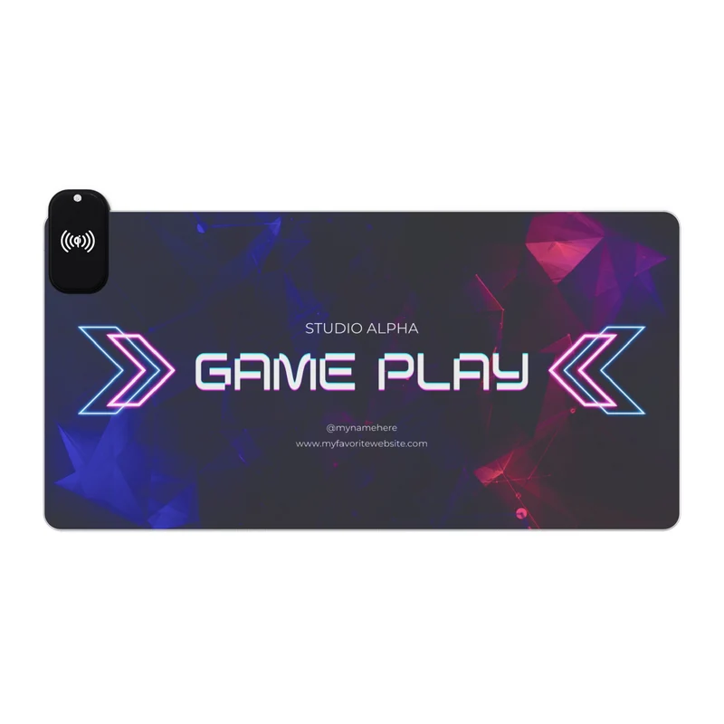 Tapis de Souris Personnalisé - RGB recharge induction sans fil