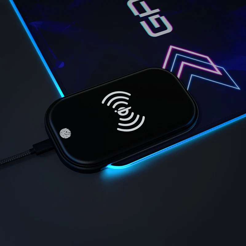 Tapis de Souris Personnalisé - RGB recharge induction sans fil