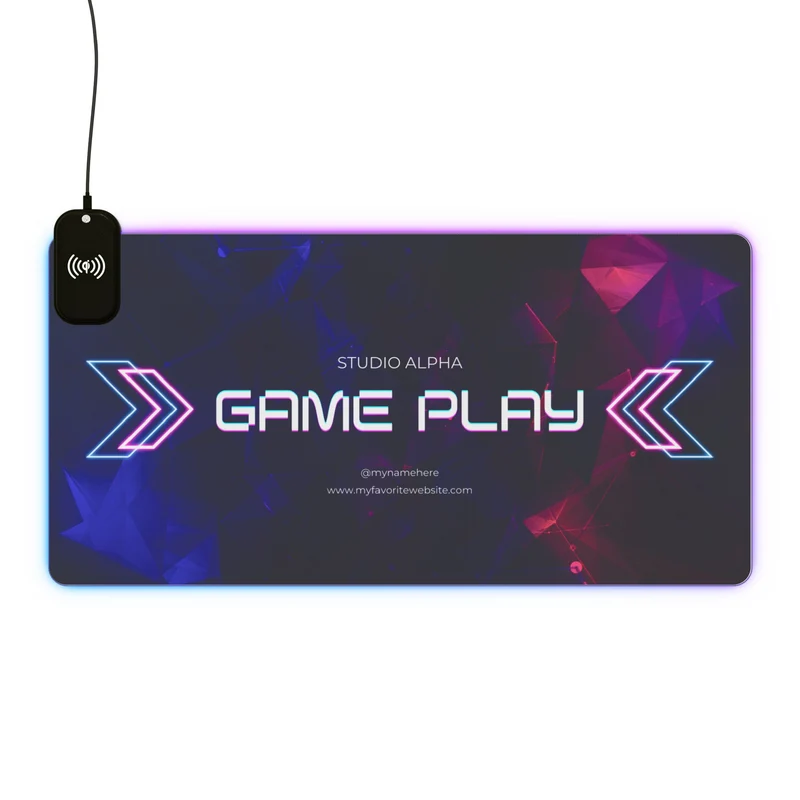 Tapis de Souris Personnalisé - RGB recharge induction sans fil
