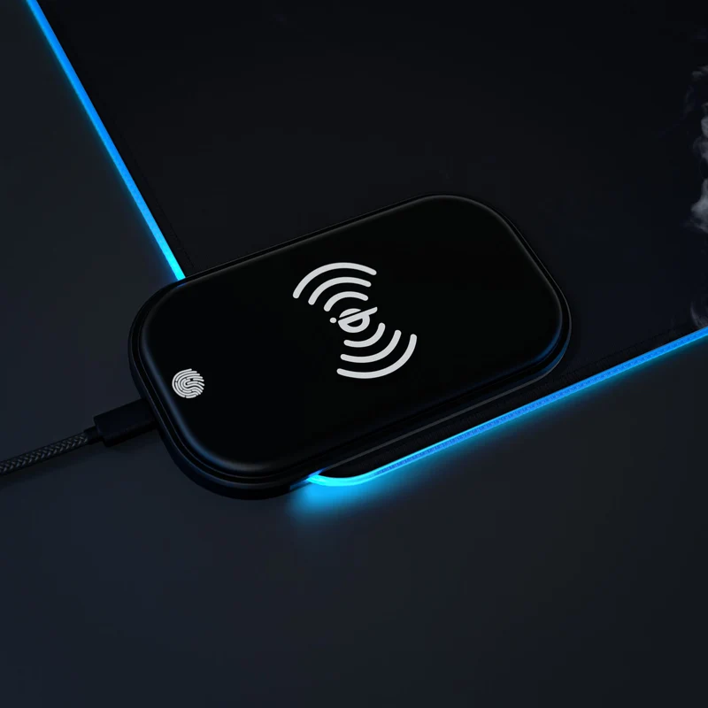 Tapis de Souris Personnalisé - RGB recharge induction sans fil