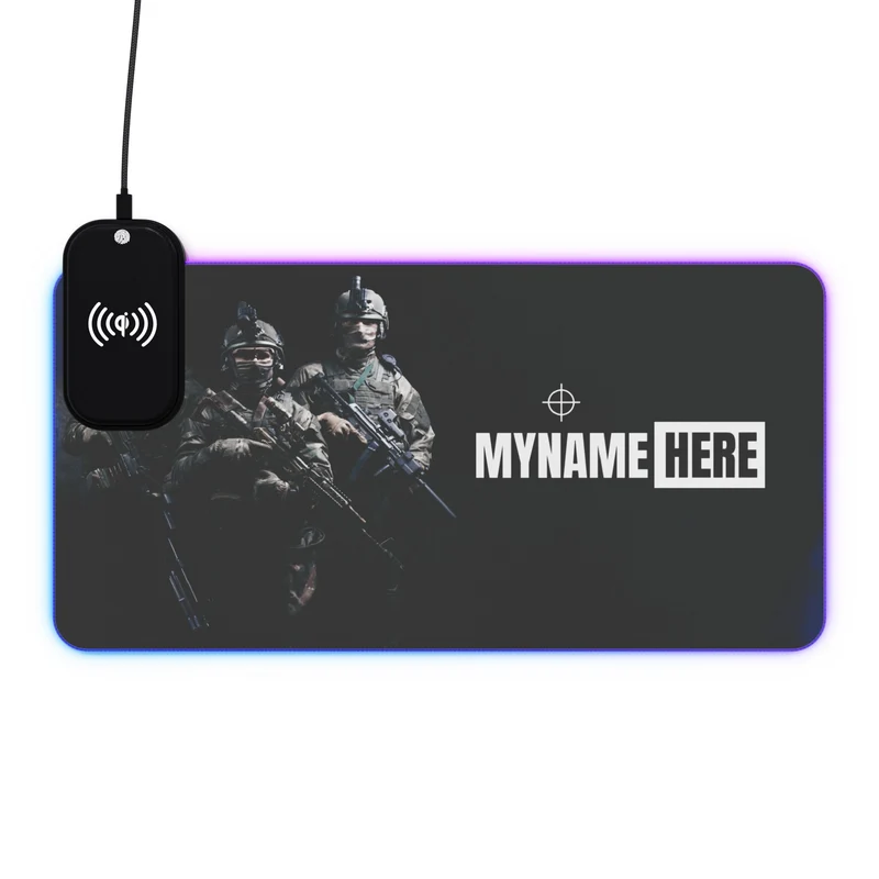 Tapis de Souris Personnalisé - RGB recharge induction sans fil