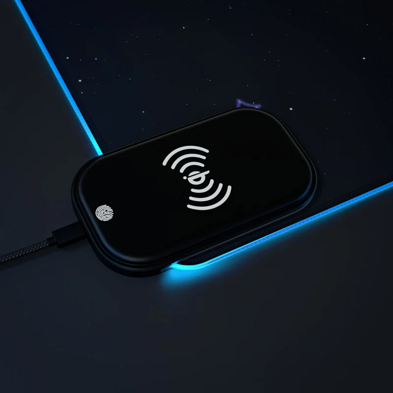 Tapis de Souris Personnalisé - RGB recharge induction sans fil