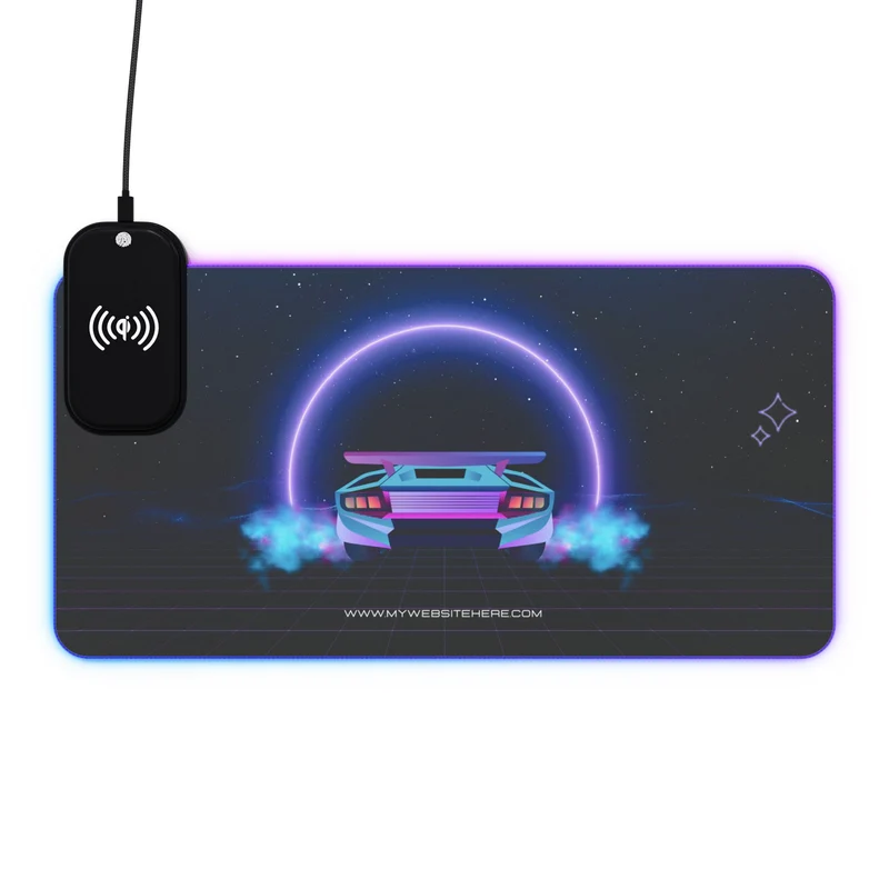 Tapis de Souris Personnalisé - RGB recharge induction sans fil