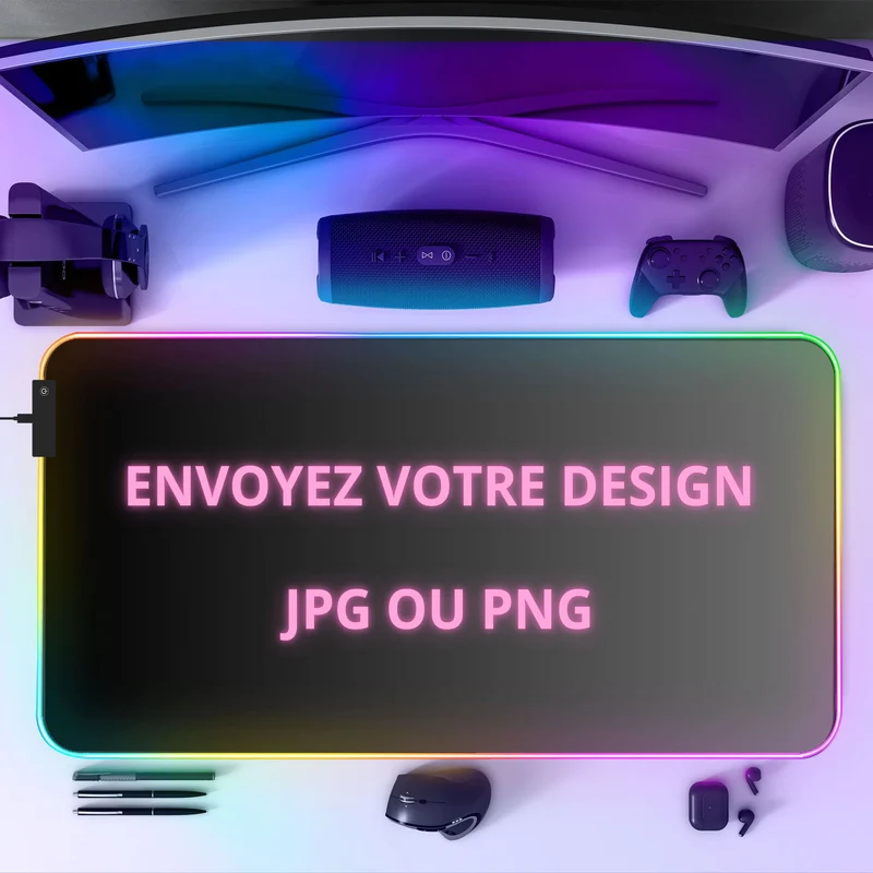 Tapis de souris RGB personnalisé