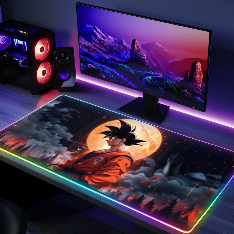 Tapis de souris DBZ SANGOKU RGB - Lune Rouge