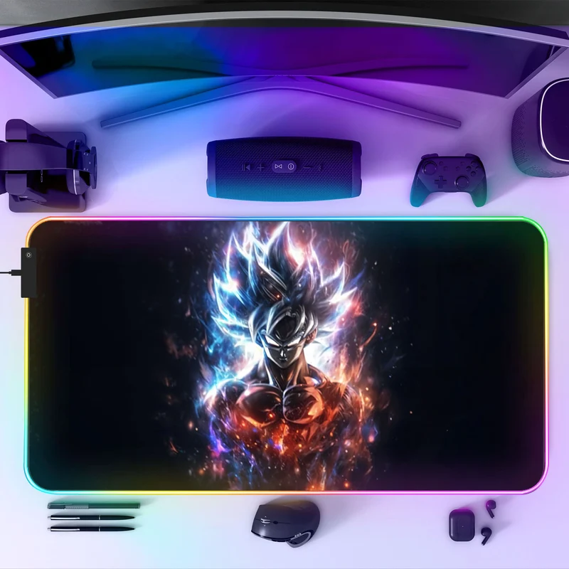 Tapis de souris DBZ SANGOKU RGB - Aura