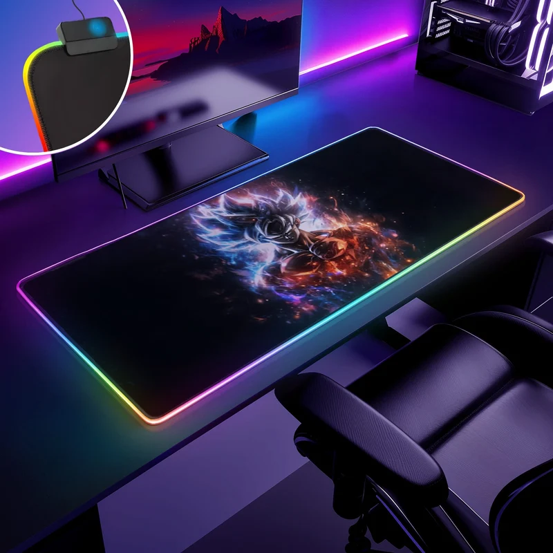 Tapis de souris DBZ SANGOKU RGB - Aura