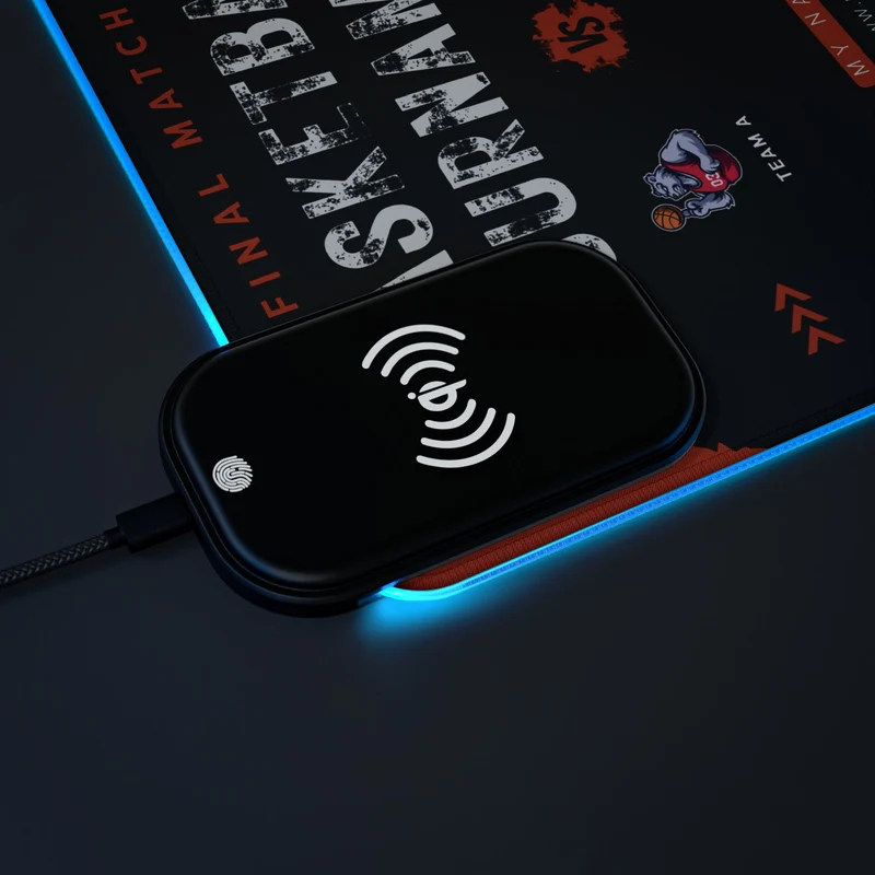 Tapis de Souris Personnalisé - RGB recharge induction sans fil