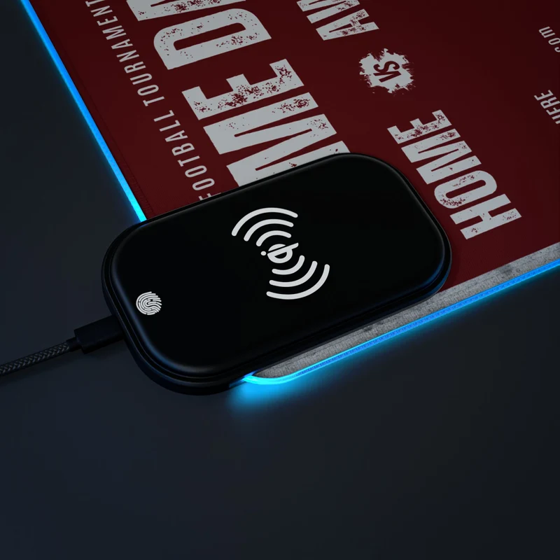 Tapis de Souris Personnalisé - RGB recharge induction sans fil