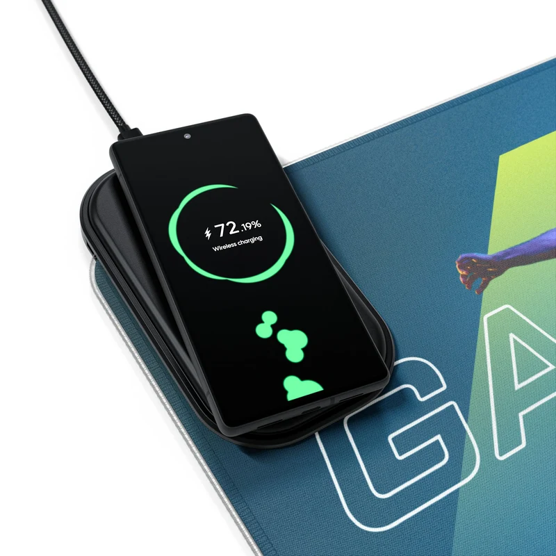 Tapis de Souris Personnalisé - RGB recharge induction sans fil