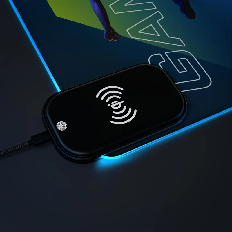 Tapis de Souris Personnalisé - RGB recharge induction sans fil
