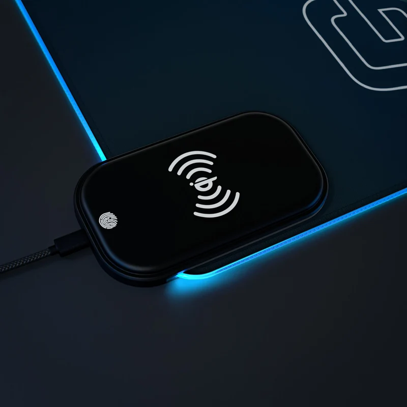 Tapis de Souris Personnalisé - RGB recharge induction sans fil